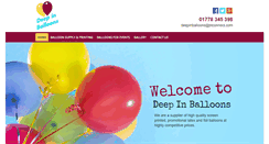 Desktop Screenshot of deepinballoons.co.uk